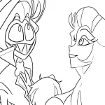 coloriage Hazbin Hotel pour enfant de 6 ans