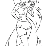 coloriage Hazbin Hotel et découpage à imprimer