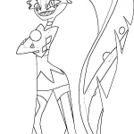 coloriage Hazbin Hotel à imprimer pour enfant de 8 ans