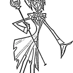 coloriage Hazbin Hotel en ligne pour enfant