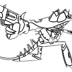 coloriage Hazbin Hotel à imprimer kawaii