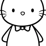 imprimer coloriage Hello Kitty