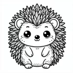 coloriage Hérisson a dessiner en ligne