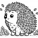 coloriage Hérisson en ligne