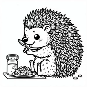 coloriage Hérisson a dessiner en ligne