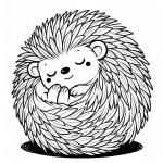 coloriage Hérisson à imprimer pdf