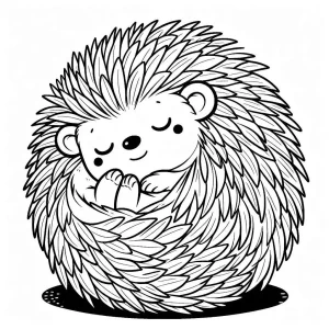 coloriage Hérisson à imprimer pdf