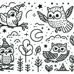 coloriage Hibou pour enfants a imprimer gratuit