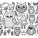 coloriage Hibou gratuit à imprimer