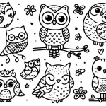 coloriage Hibou pour enfant de 10 ans