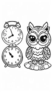 coloriage Hibou à imprimer pour enfant de 12 ans