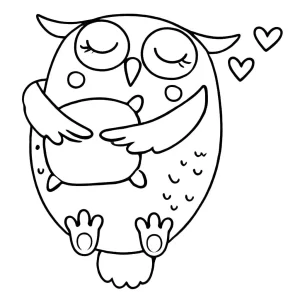 coloriage Hibou gratuit en ligne