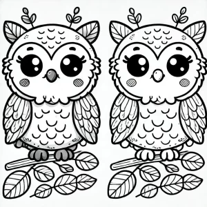 coloriage Hibou pour enfant de 10 ans