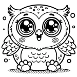 coloriage Hibou à imprimer pdf