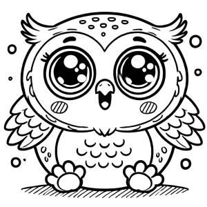 coloriage Hibou à imprimer pdf