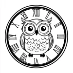 coloriage Hibou a telecharger