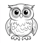 coloriage Hibou a colorier en ligne