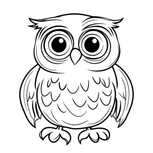 coloriage Hibou a colorier en ligne