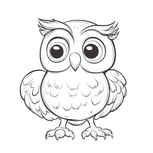 coloriage Hibou pour enfant