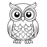 coloriage Hibou à imprimer pour enfants