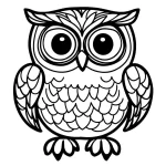 coloriage Hibou et dessin a imprimer