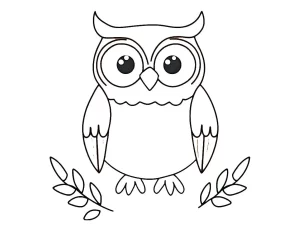 coloriage Hibou d