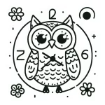coloriage Hibou pour enfant de 8 ans