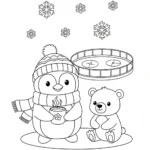 coloriage Hiver gratuit en ligne