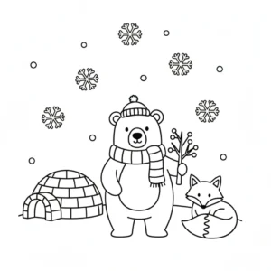 coloriage Hiver a imprimer gratuit