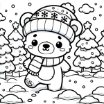 coloriage Hiver à imprimer pour enfant de 7 ans
