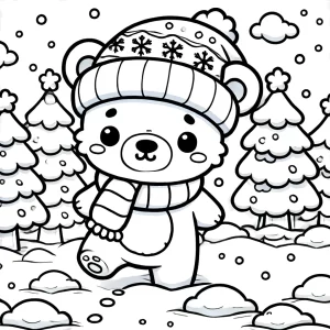 coloriage Hiver à imprimer pour enfant de 7 ans
