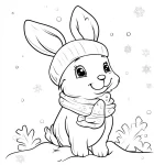 image pour coloriage Hiver enfant