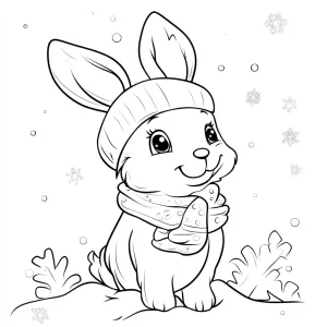 image pour coloriage Hiver enfant