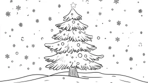coloriage Hiver pour enfant de 4 ans