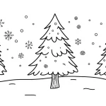 coloriage Hiver à imprimer pour enfant de 6 ans