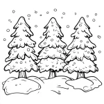 coloriage Hiver pour enfant de 2 ans