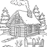 coloriage Hiver et decoupage