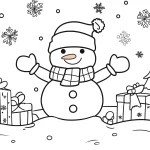 a imprimer coloriage Hiver gratuit