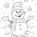 coloriage Hiver pour enfant à imprimer