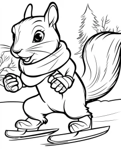 coloriage Hiver pour enfant de 6 ans