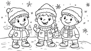 coloriage Hiver pour bebe a imprimer