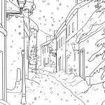 coloriage Hiver pour enfant de 3 ans