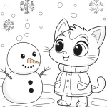 coloriage Hiver à imprimer pour enfants