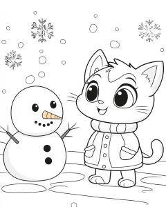 coloriage Hiver à imprimer pour enfants