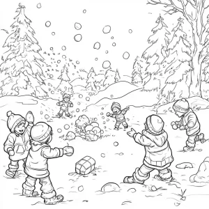 coloriage Hiver à imprimer pour enfant de 7 ans