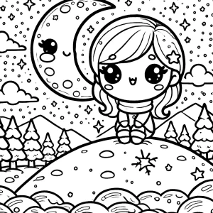 coloriage Hiver et apprentissage
