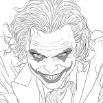 coloriage Joker pour enfant a imprimer gratuit