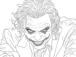 coloriage Joker pour enfant a imprimer gratuit
