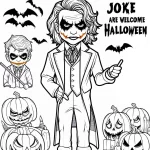 coloriage Joker pour enfants a imprimer