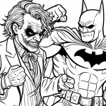 coloriage Joker à imprimer pour enfant de 9 ans